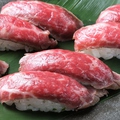 料理メニュー写真 【A5ランク】最高級山形牛の肉寿司