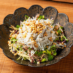 釜揚げしらすの薬味サラダ