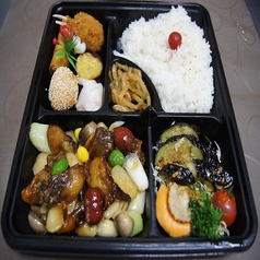 カキの甘酢辛子炒め弁当