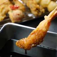 本格串カツを味わえる♪
