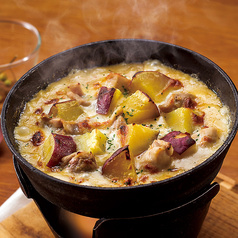 さつまいもとチキンの和風クリームドリア