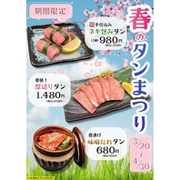 【春限定♪】今だけの「タンまつり」を贅沢に堪能◎