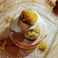 和栗のパンケーキ