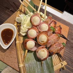 うずらベーコン串 2本