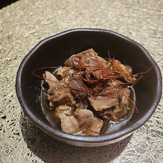 砂ずりのうま辛紹興酒漬け