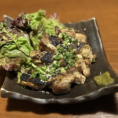 地鶏の炭火焼