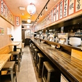 一人でも気軽に楽しめる♪居心地抜群のカウンター席