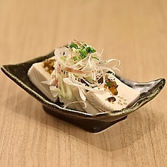 ザーサイと茗荷葱の中華冷奴