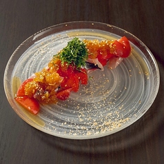 アジとトマトのさっぱりマリネ