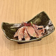 ハツとピーマンの梅ポン酢和え