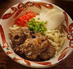 ネギたっぷり軟骨ソーキそば