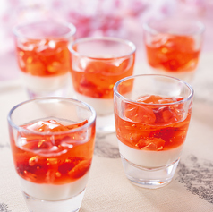 グラスデザート 桜ジュレ