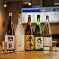 創作和食に合ったお酒は充実したラインナップ♪