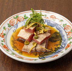 炙りトロマグロの薬味醤油