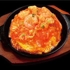 イカ海老チリオム炒飯