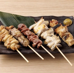 炭火焼き鳥5種盛り