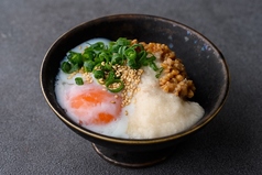 ひきわり納豆と月見とろろ/アボカドユッケ