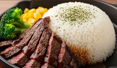 スペシャルランチ(牛みすじステーキ)