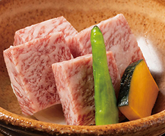 極上 黒毛和牛の陶板焼