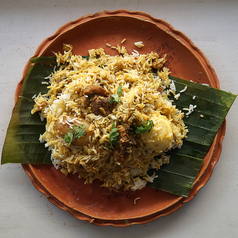 土日祝限定!【コルカタビリヤニ(フィッシュ/海老/マトン/チキン)】単品