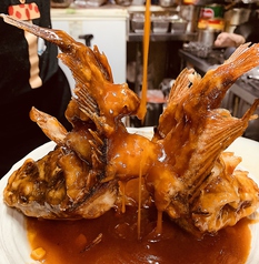 魚の甘酢ソースかけ