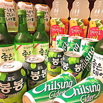 本場韓国のドリンク類もご用意♪韓国サイダーをはじめとしたソフトドリンクも多数取り扱っております