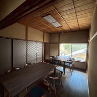 和のエッセンスが感じられる空間で特別な時間を楽しめる