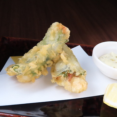 大葉と生ハムで巻いた広島県産牡蠣のフリット(2個) 自家製タルタル