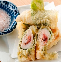鶏ささみの梅しそあげ