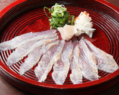 鯛の薄造り 特製ポン酢