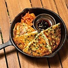 韓国風ピリ辛チヂミ