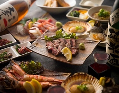 力丸 炉ばた焼 たぬき茶屋のコース写真