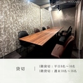 1階貸切平日8名-16名/1階貸切週末10名-16名/2階貸切4名-10名