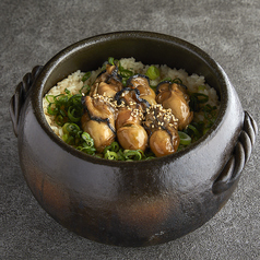 牡蠣土鍋ご飯