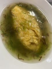 もずくとアーサ出しオムレツ(Mozuku and Aosa soup omelet)