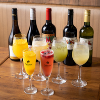 料理にピッタリの各種ワインと取り揃えております