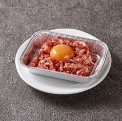 細切りユッケのホイル焼き