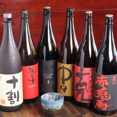 豊富な種類の日本酒・焼酎！