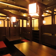 居心地の良さ◎ゆったりくつろげる空間で食事ができます