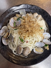 あさりとにんにくソーメンちゃんぷる (Clams & garlic fried noodles)