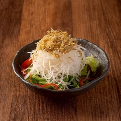 じゃこのせカリカリ大根サラダ