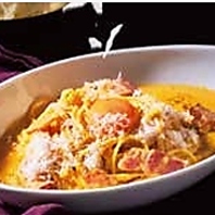 【３種チーズの濃厚カルボナーラ】