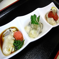 生牡蠣3色盛り