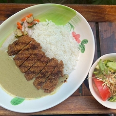 とんかつグリーンカレーライス