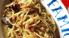 鰯とパン粉のPasta シチリアーナ