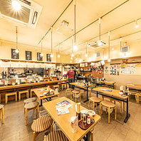 少人数～団体様までどなた様でも楽しめる空間