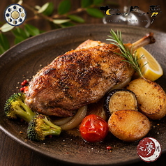うさぎ骨付きモモ肉のロースト