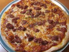 コンビーフのピザ