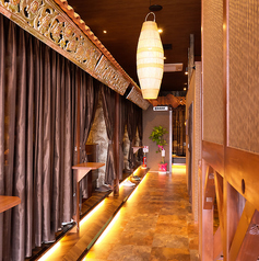 個室のご用意になります　カーテンでプライベートも安心です