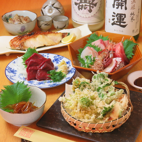 【国領駅より徒歩1分♪】海鮮や大山地鶏を使った創作和食を日本酒と楽しめる居酒屋！